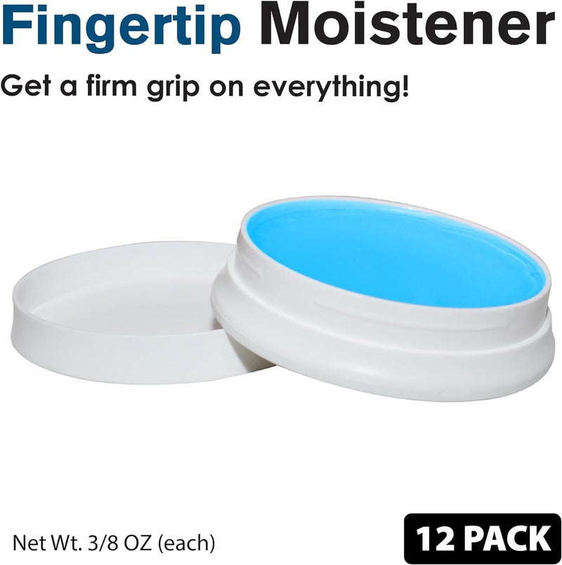 Nadex 12 Pack Fingertip Moistener Pads, Blue - Non-Slip Counting Cash Bills Separating Documents - Finger Moisturizer Non-Toxic Greaseless Odorless Pad for Office/Home - Image 4